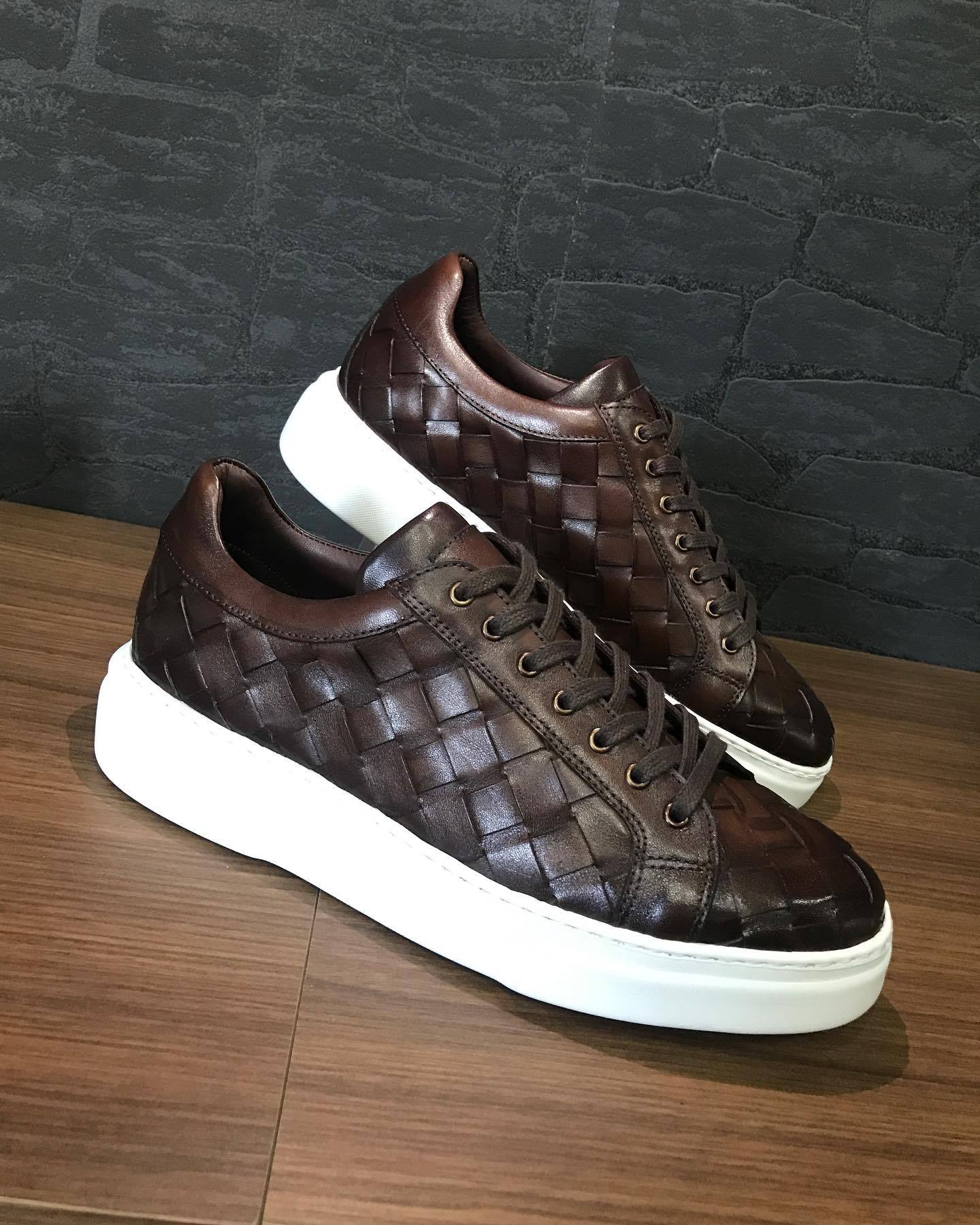 Brown gentleman's British sneakers