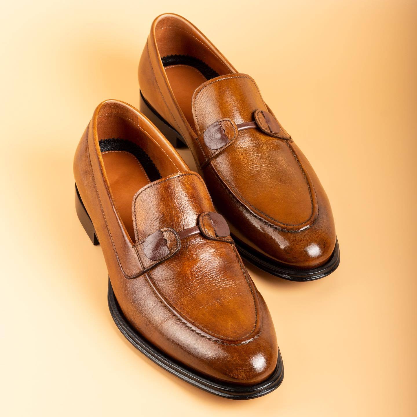 Italian handmade soft soled leather shoes