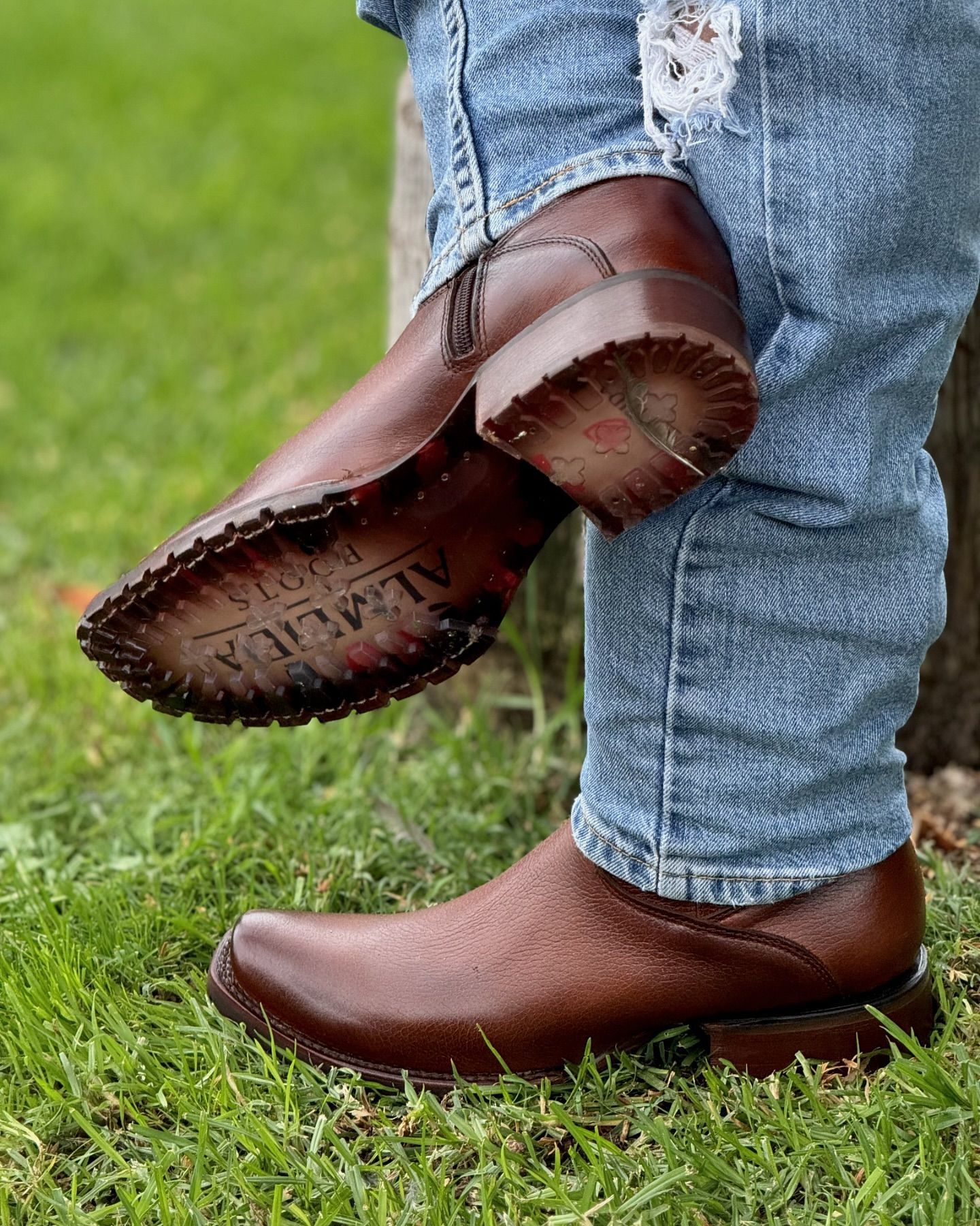 Brown Italian Casual Leather Boots