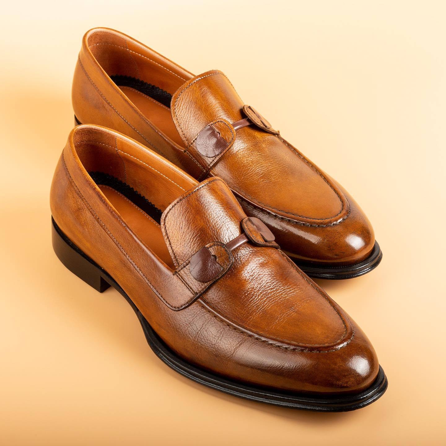 Italian handmade soft soled leather shoes