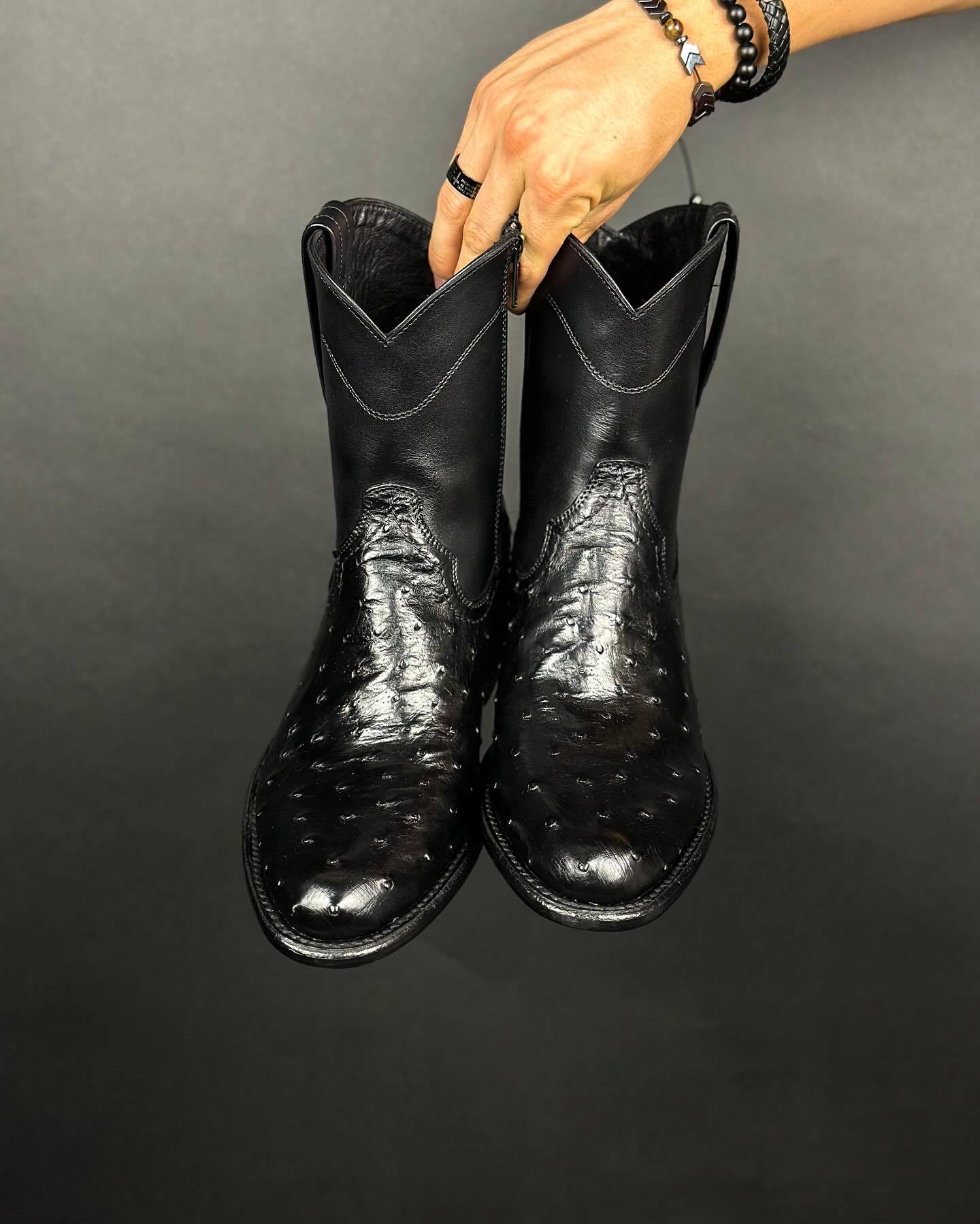 Black Warrior Italian Leather Boots