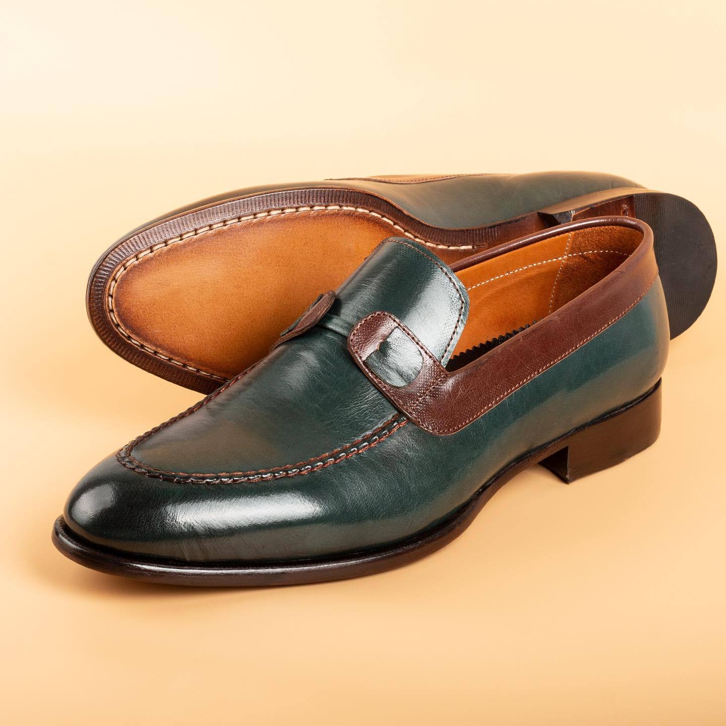 Italian handmade soft soled leather shoes