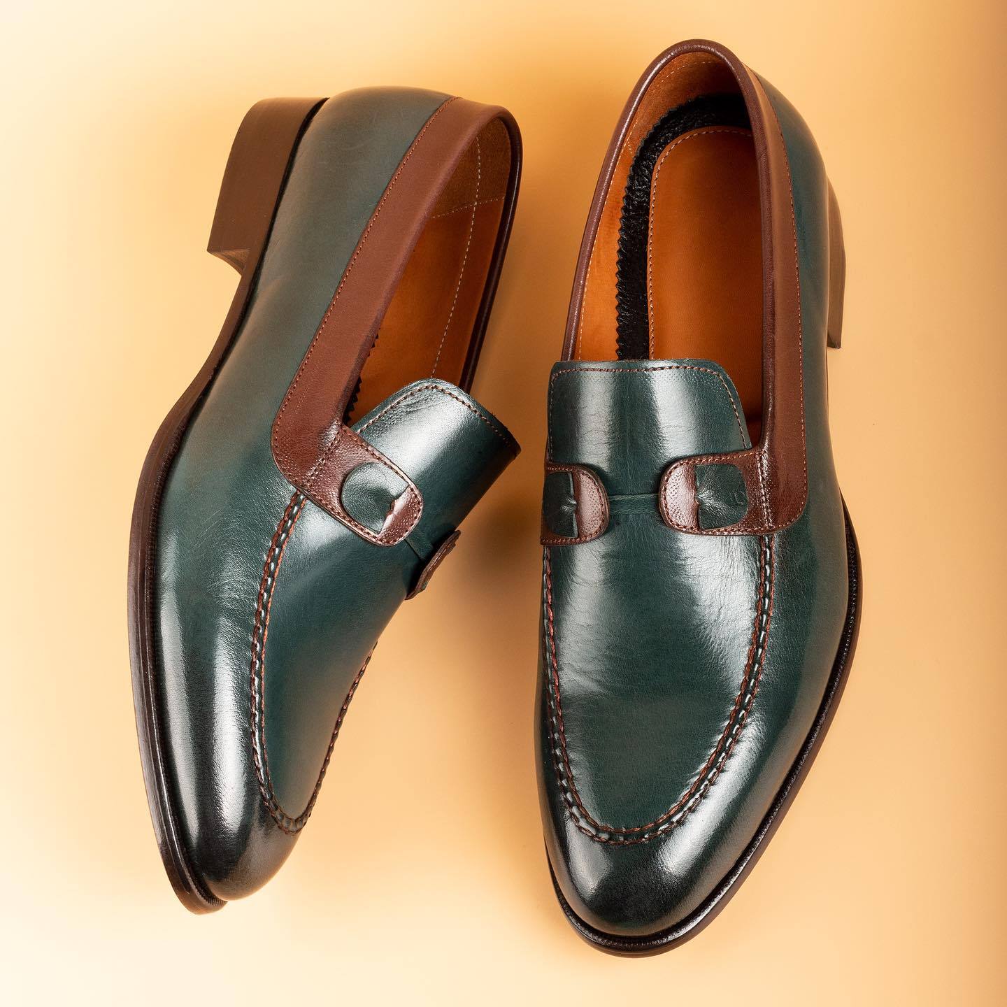 Italian handmade soft soled leather shoes