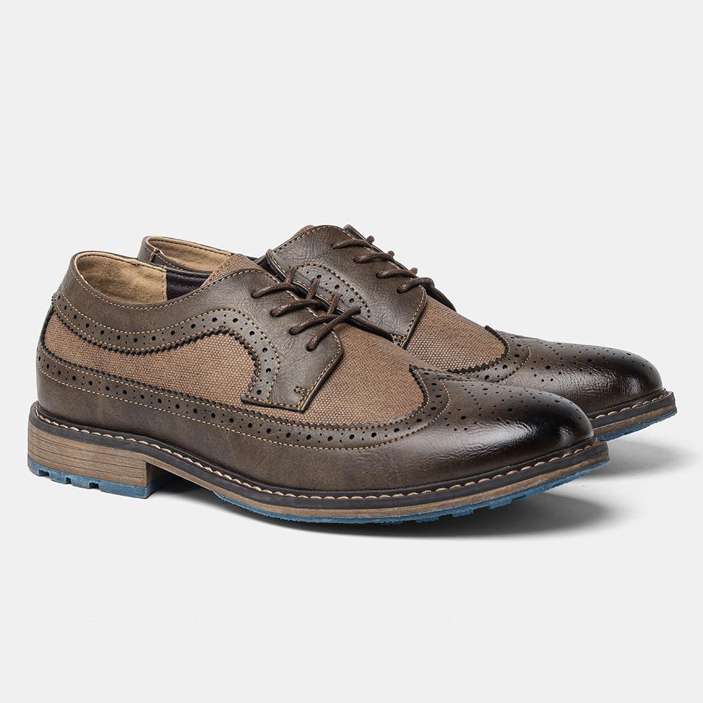 Business casual Italian leather shoes