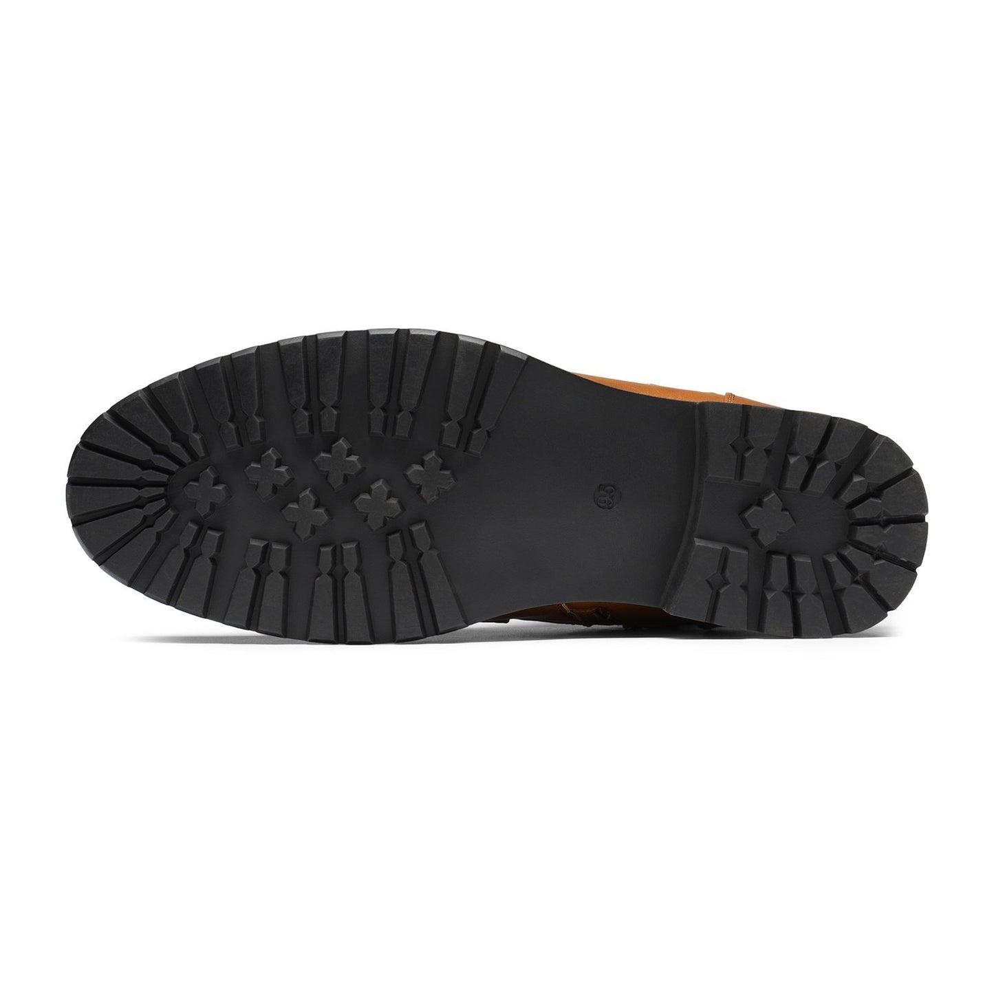 High cut genuine leather men's oversized breathable leather shoes