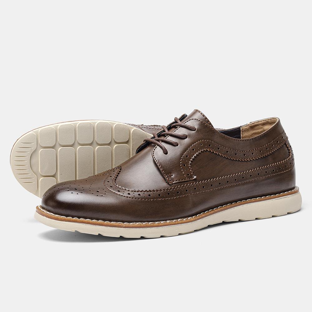 Retro spring and summer comfort leather sports shoes