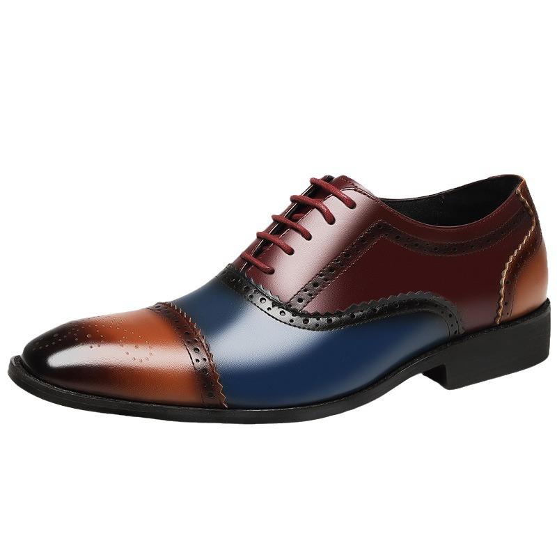 Personal carved youth wild British business format shoes
