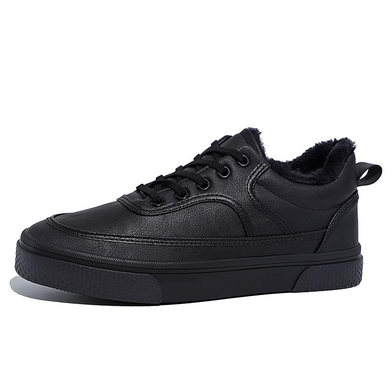Keep warm fashion comfortable soft bottom small leather shoes