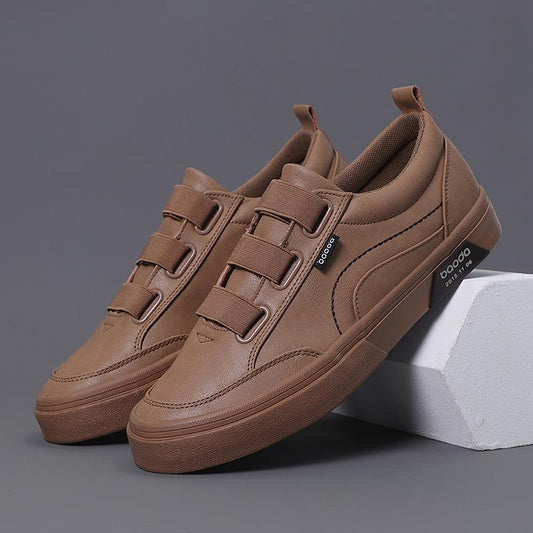 Men's breathable ring sports casual leather shoes