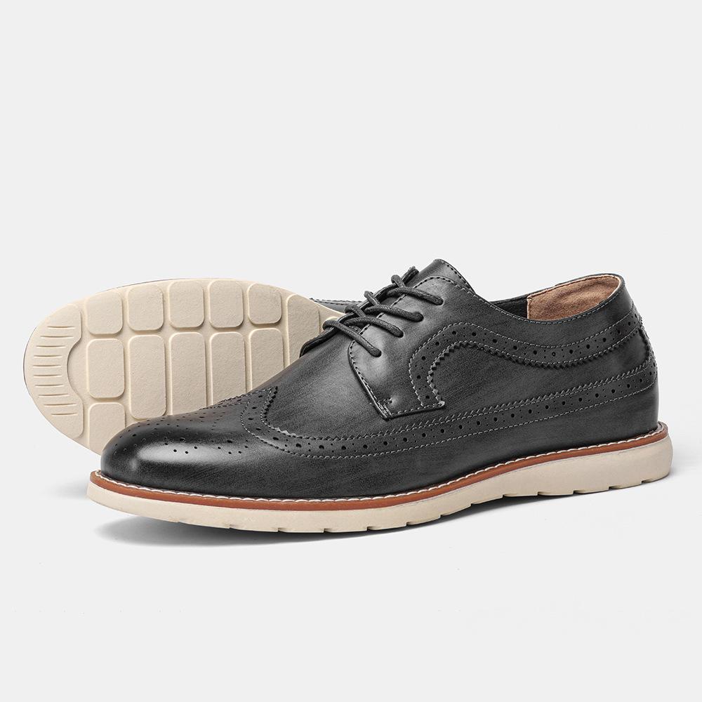 Retro spring and summer comfort leather sports shoes