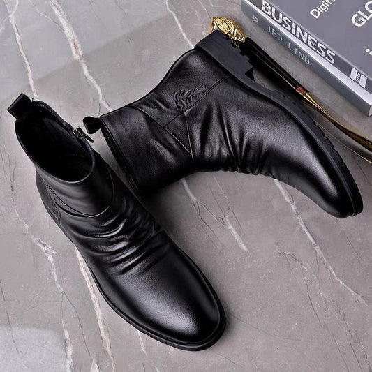 high top Martin Italian genuine leather boots