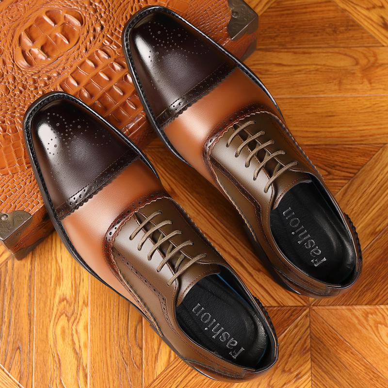 Personal carved youth wild British business format shoes