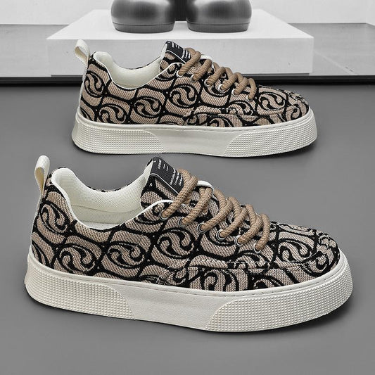 Low gang printed board shoes