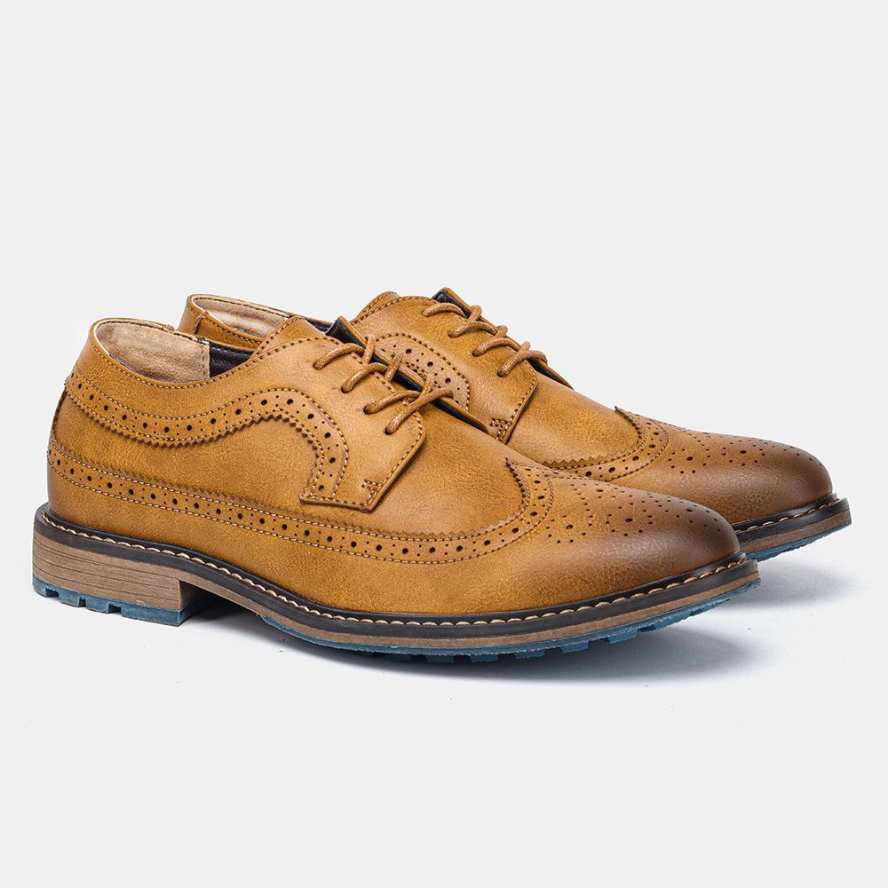 Business casual Italian leather shoes