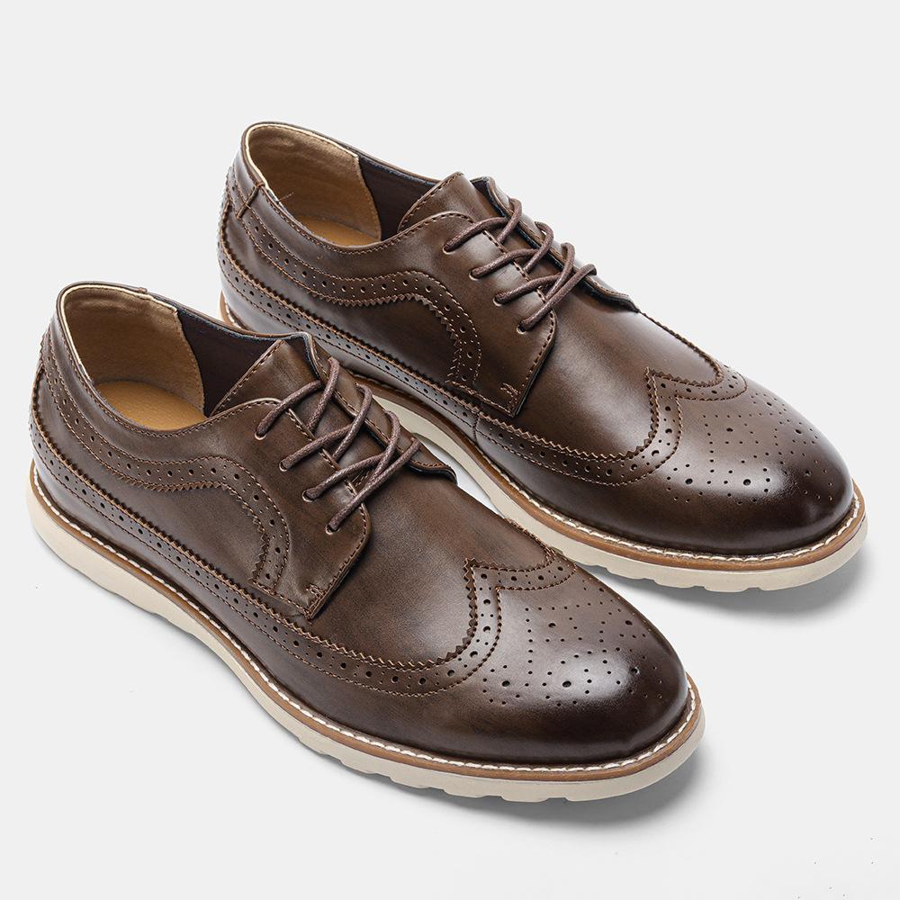 Retro spring and summer comfort leather sports shoes
