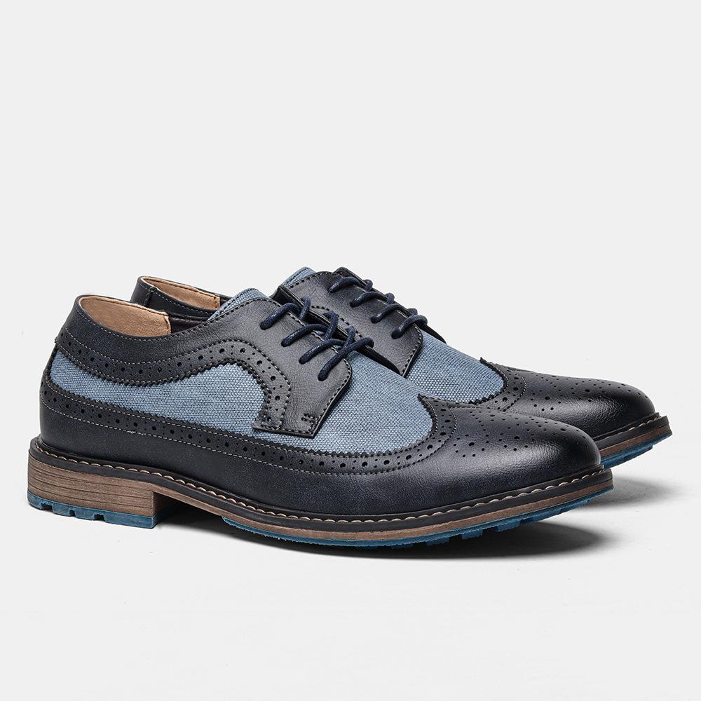 Business casual Italian leather shoes