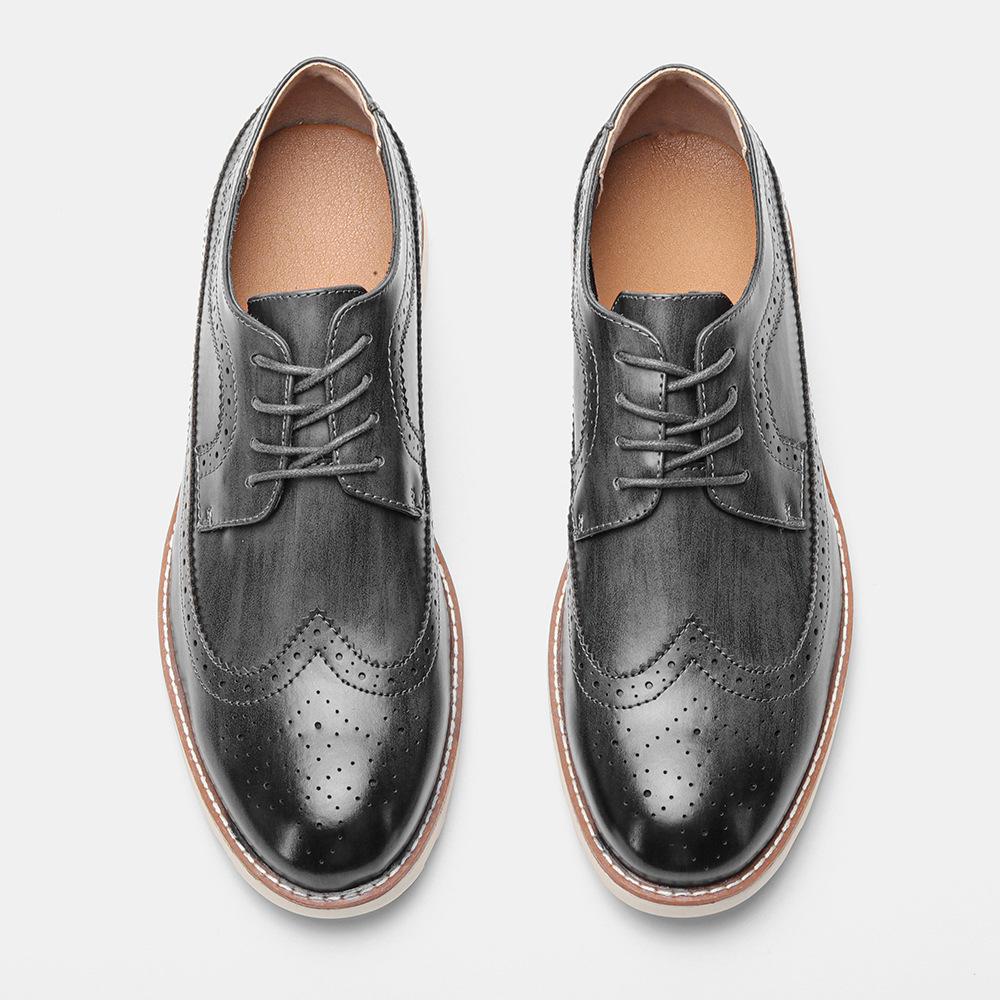 Retro spring and summer comfort leather sports shoes