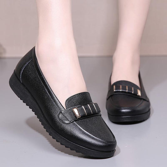 Genuine leather soft sole casual shoes