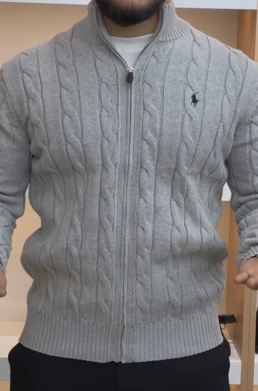 Handmade zipper sweater