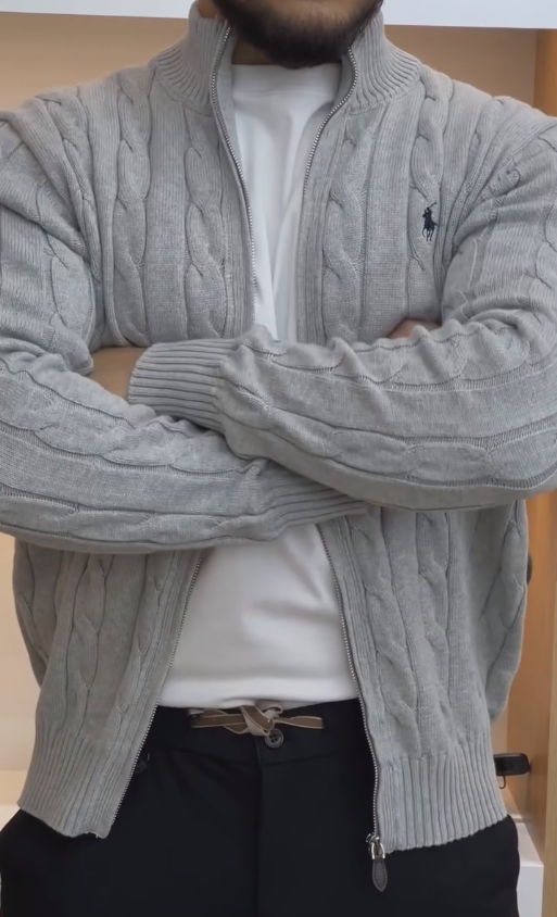 Handmade zipper sweater