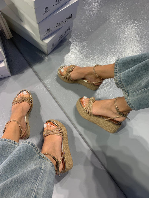 Silver Strap Sandals