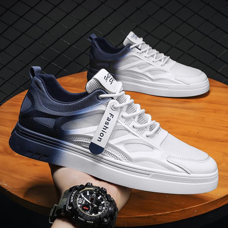 Breathable sports and casual gradient board shoes