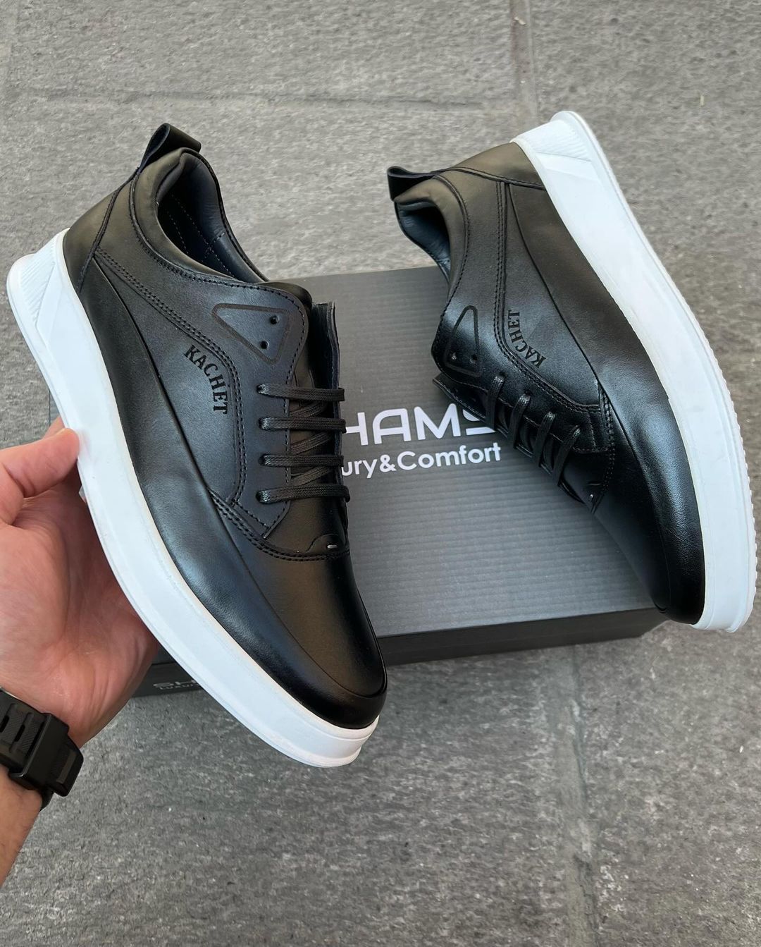 KACHET genuine leather casual sneakers