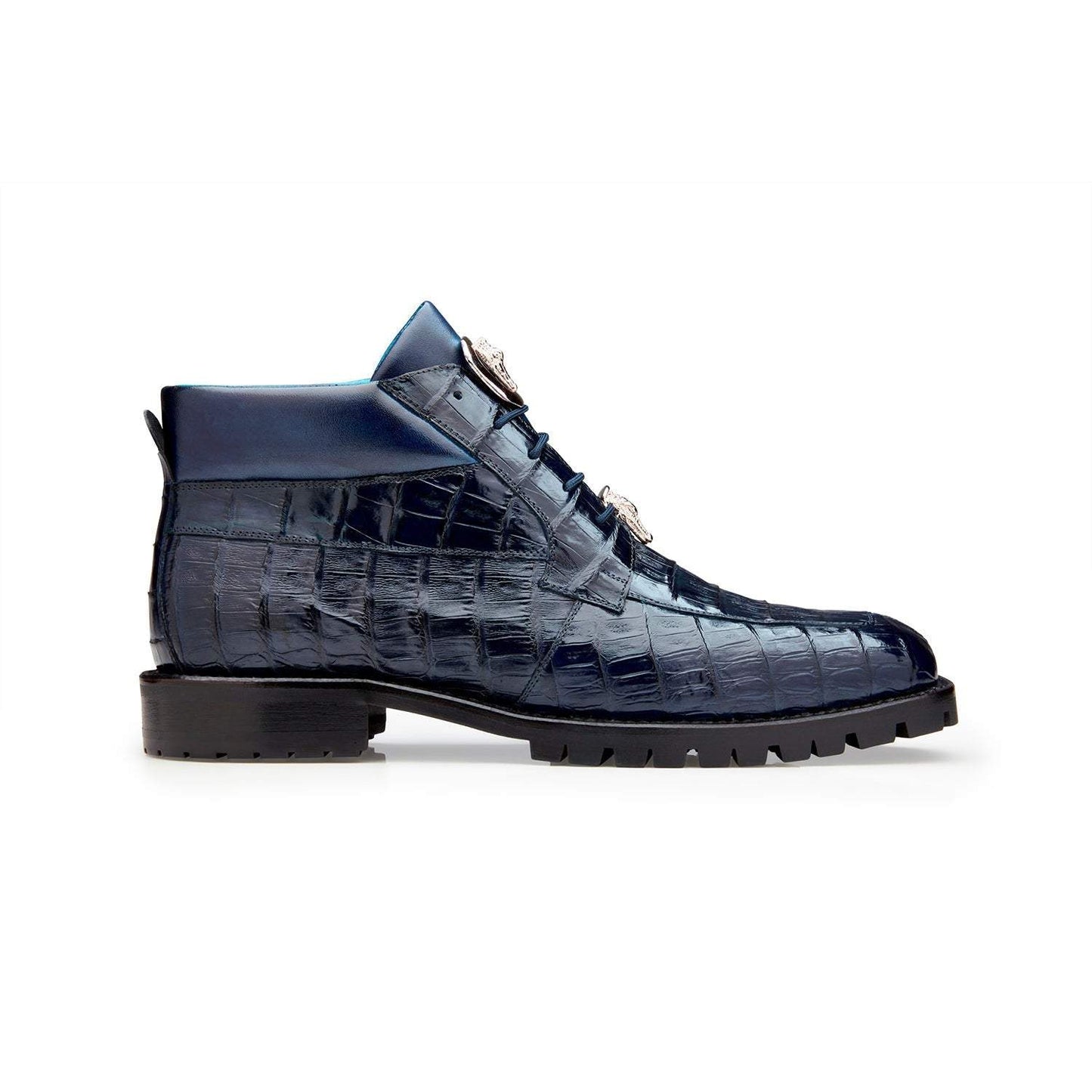 Crocodile leather Italian high-end textured leather shoes