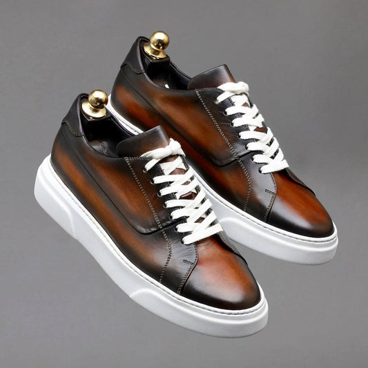 Brown sports sneakers