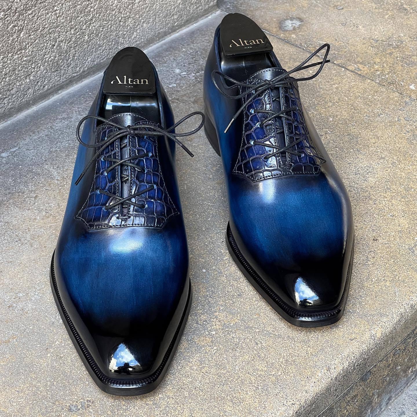 Deep Sea Starry Sky Leather Shoes