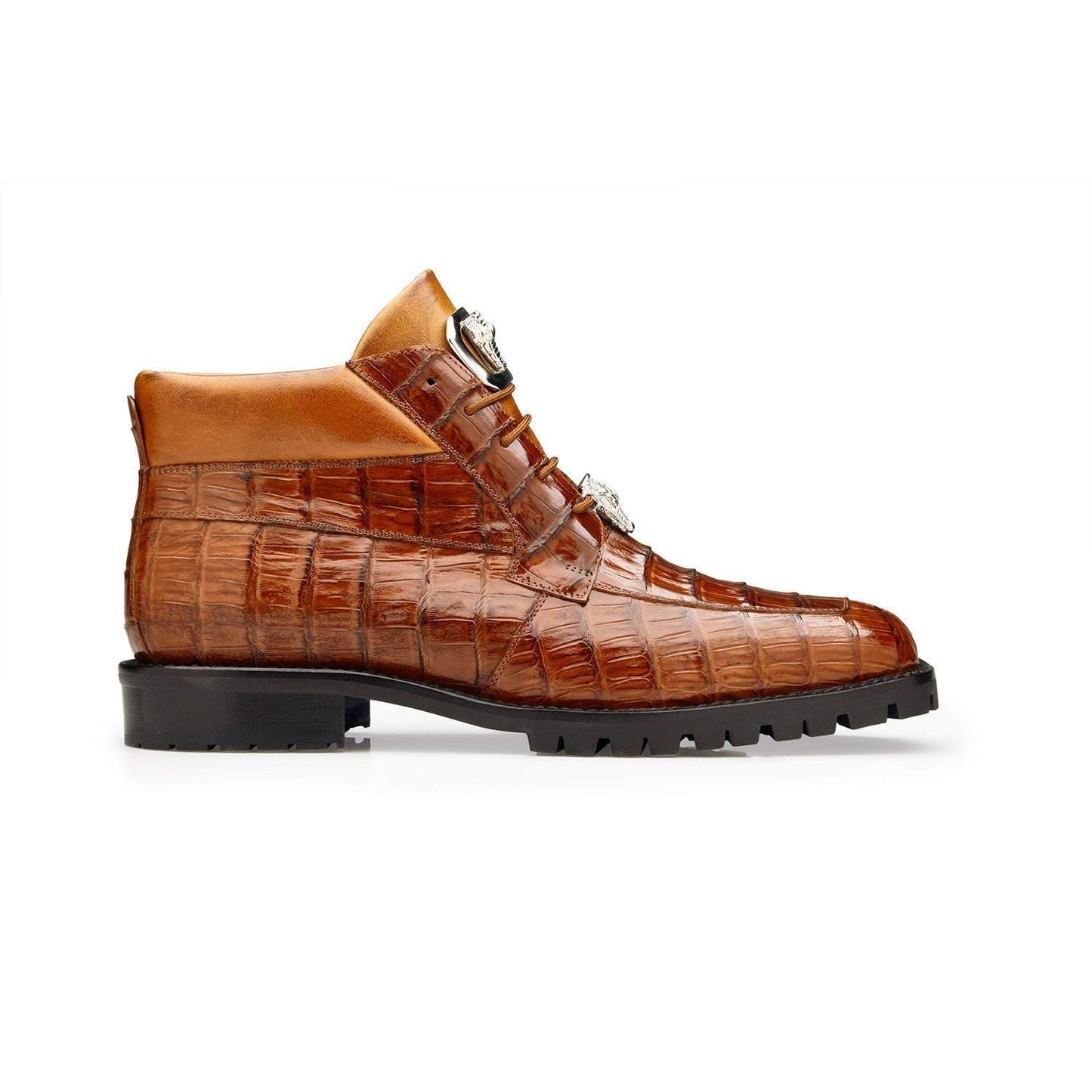 Crocodile leather Italian high-end textured leather shoes