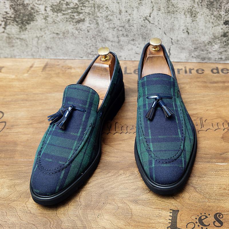 Tassel European and American British leather shoes