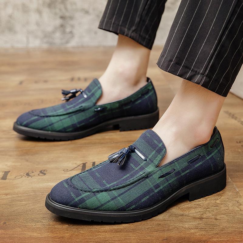 Tassel European and American British leather shoes