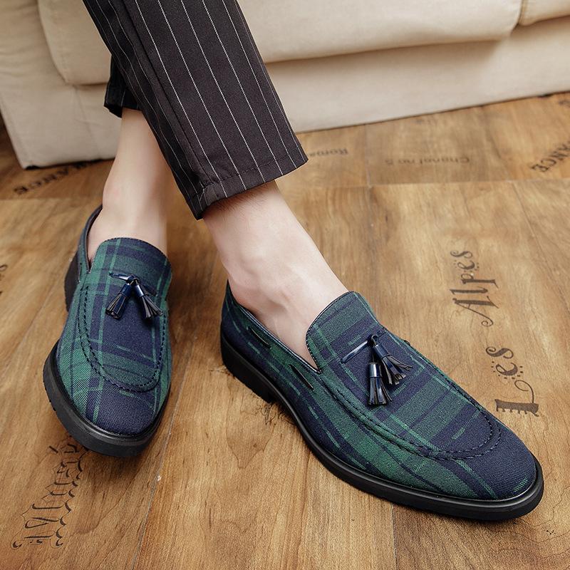 Tassel European and American British leather shoes