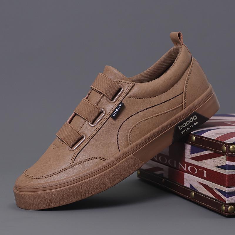 Men's breathable ring sports casual leather shoes