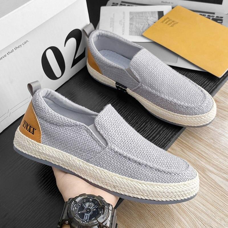 Straw edit fisherman's breathability retro casual shoes