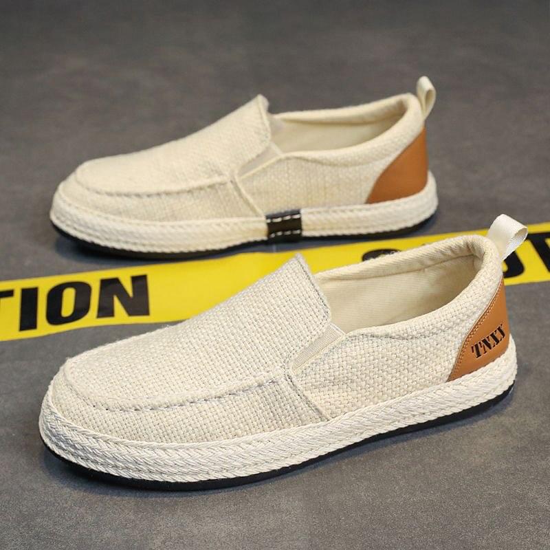 Straw edit fisherman's breathability retro casual shoes