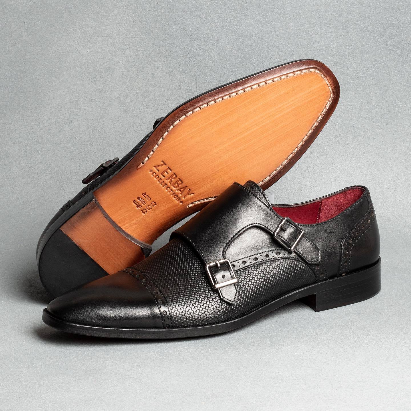 Italian handmade brown coffee leather shoes with added velvet for warmth