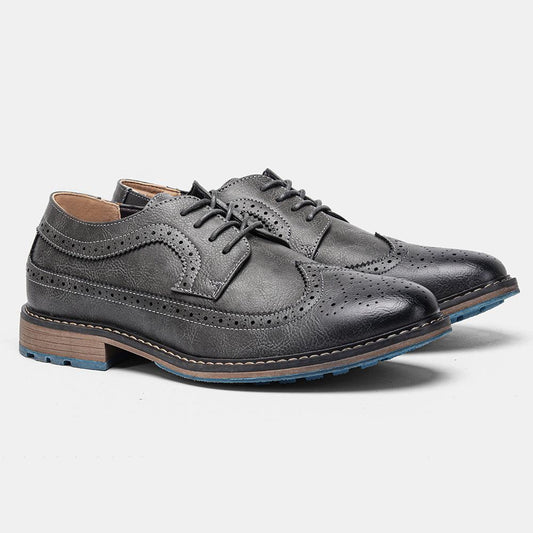 Business casual Italian leather shoes