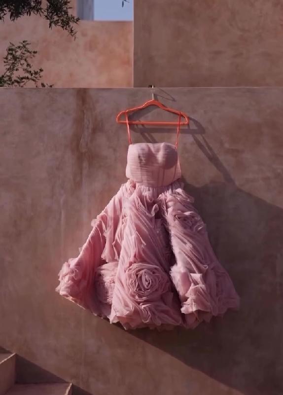 Pink Rose party Dress