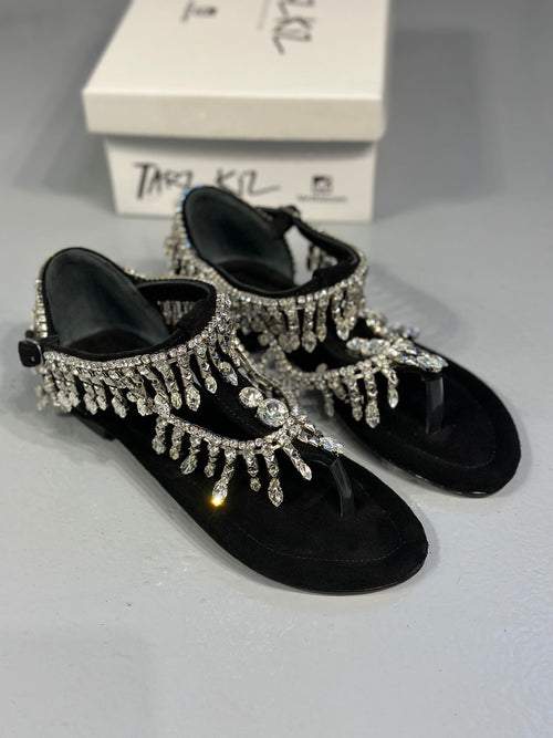 Diamond Wrap Sandals